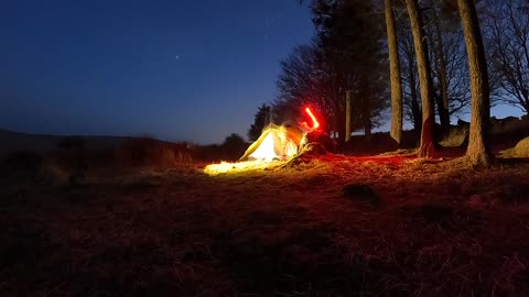 Nightlapse. Wildcamping. Dartmoor. GoPro