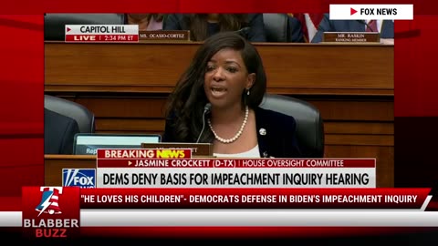 "He Loves His Children"- Democrats Defense In Biden's Impeachment Inquiry