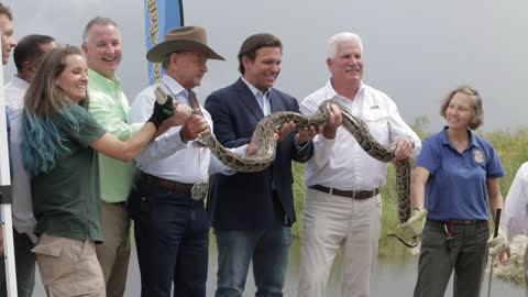 First Lady Casey DeSantis Kicks Off Florida Python Challenge Competition