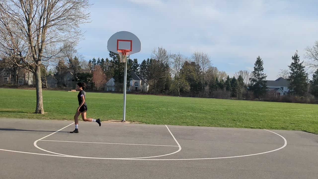 Caty Shooting Some Hoops at Plank South School in Penfield, NY 2023