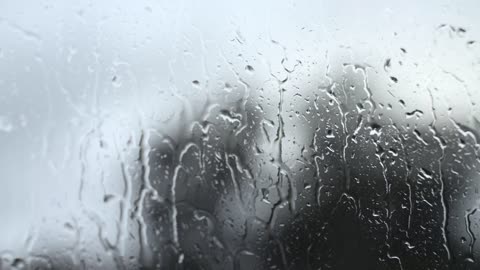 Rain White Noise Sounds For Sleeping, Study, Relax, Insomnia - 5 minutes Rain Drops On Window #07