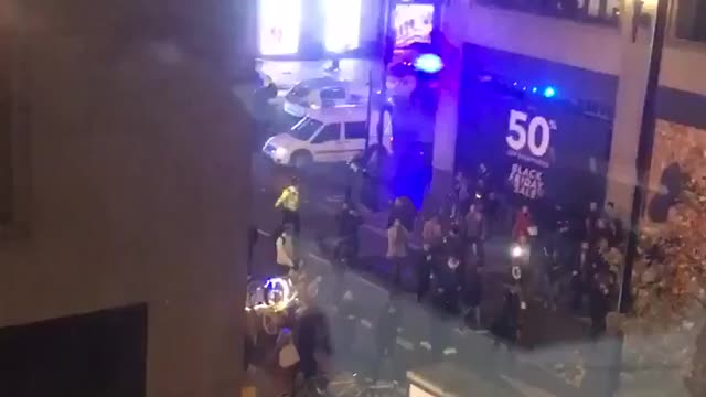 RAW: People flee after reports of a shooting in London