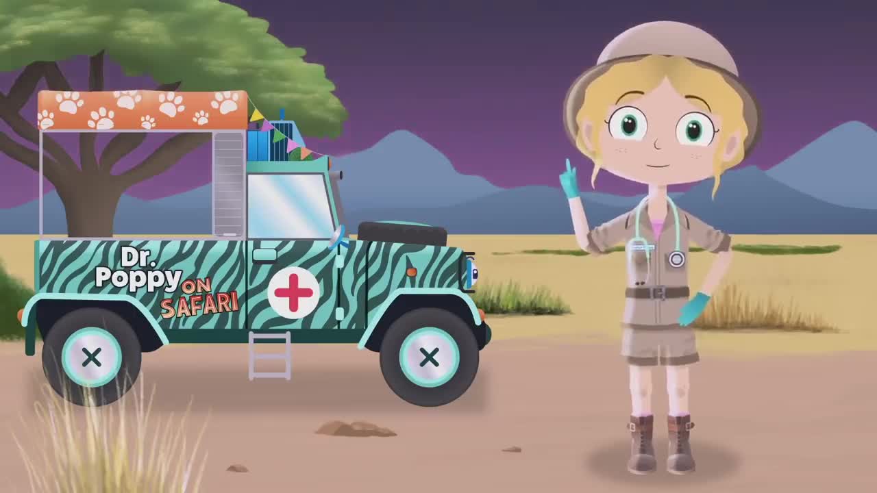 Asha The Cheetah | Dr Poppy on Safari | Animal Cartoons for