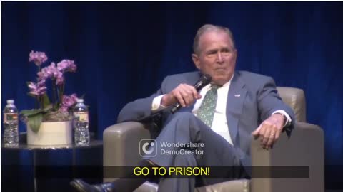 WELL DONE!!! George Bush confronted about his war crimes.