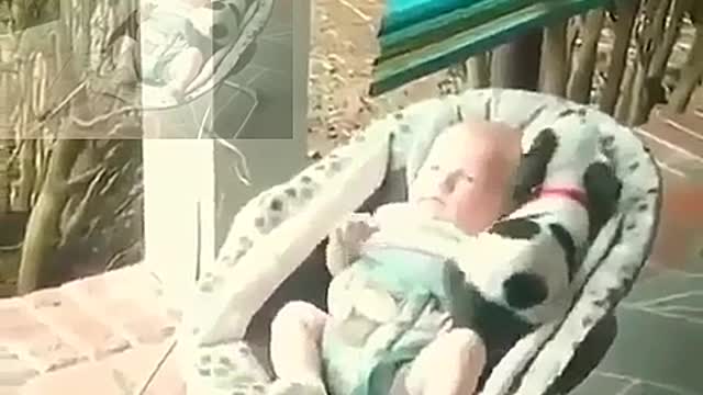 Sleeping baby!What a love baby!