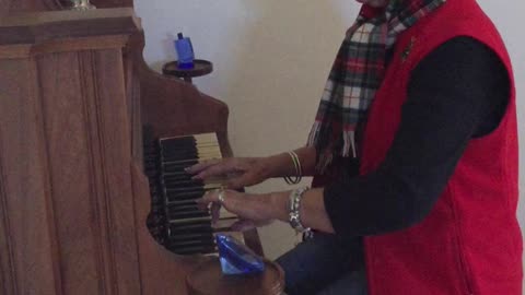 Silent Night Played on Antique Pump Organ