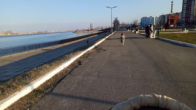 Walking near the river
