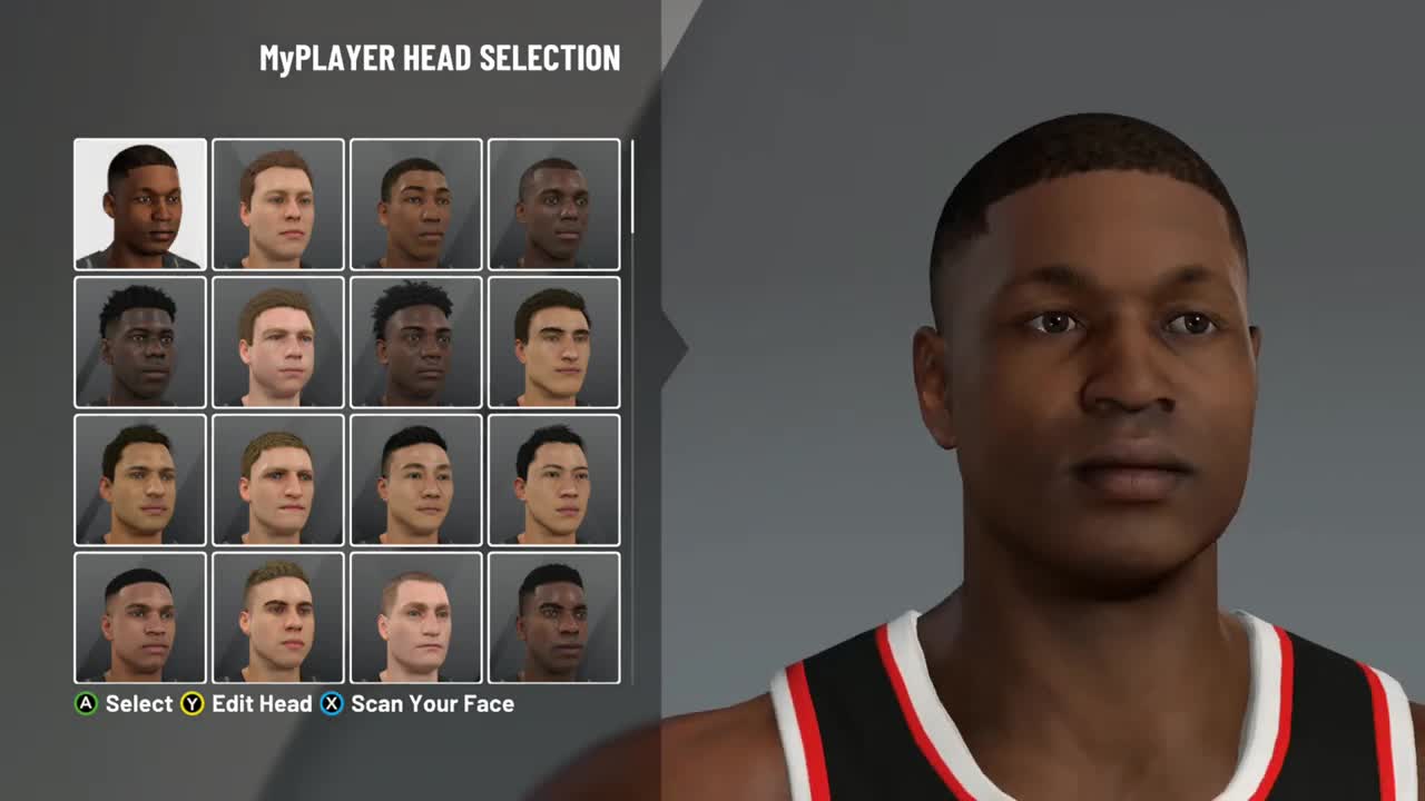 Attempting the face scan in NBA 2K21 - December 2020