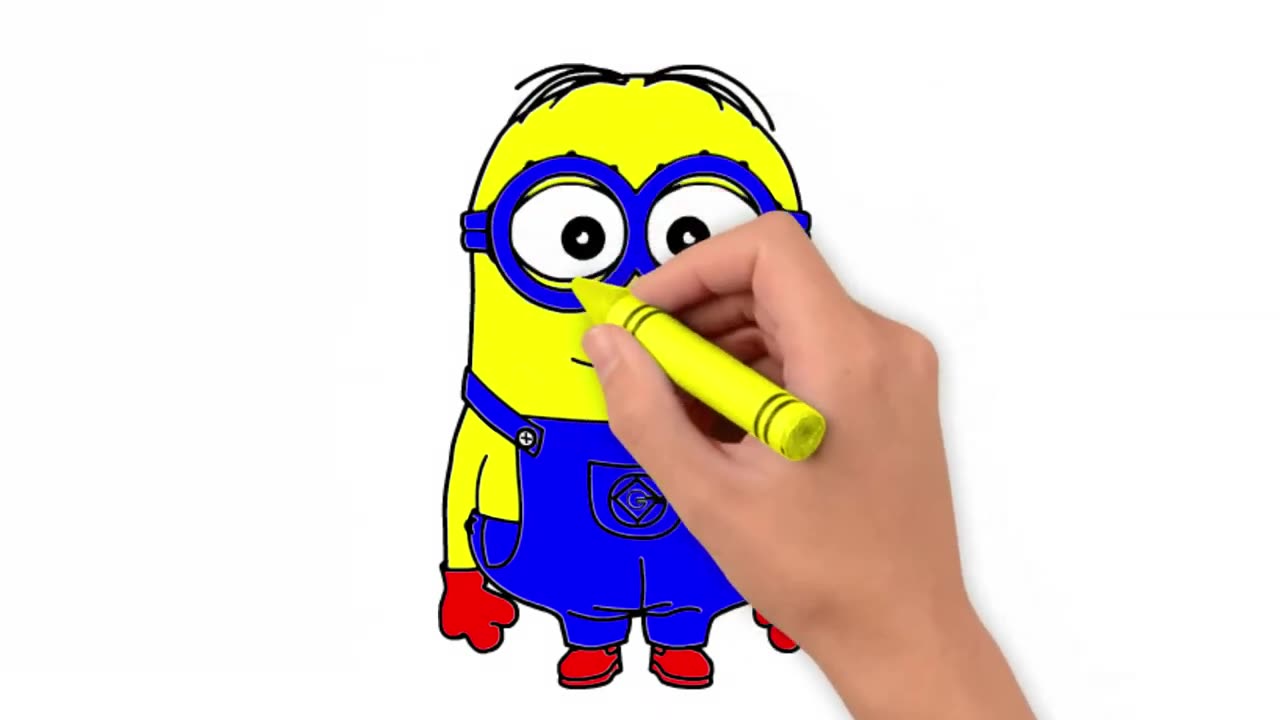 How to Draw Minions Easy Step by Step and Coloring For Beginners