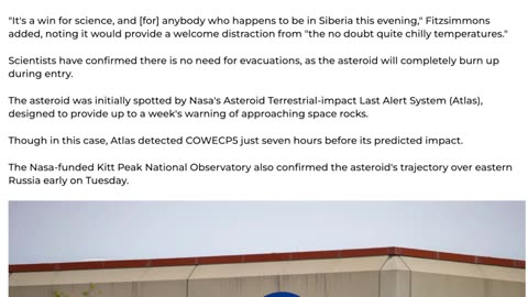 Brace For Impact! Asteroid To Hit Earth Within Hours!Heading Towards Russia! Emergency Declared