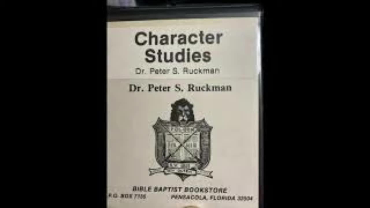 Dr Ruckman Character Studies Judas Iscariot