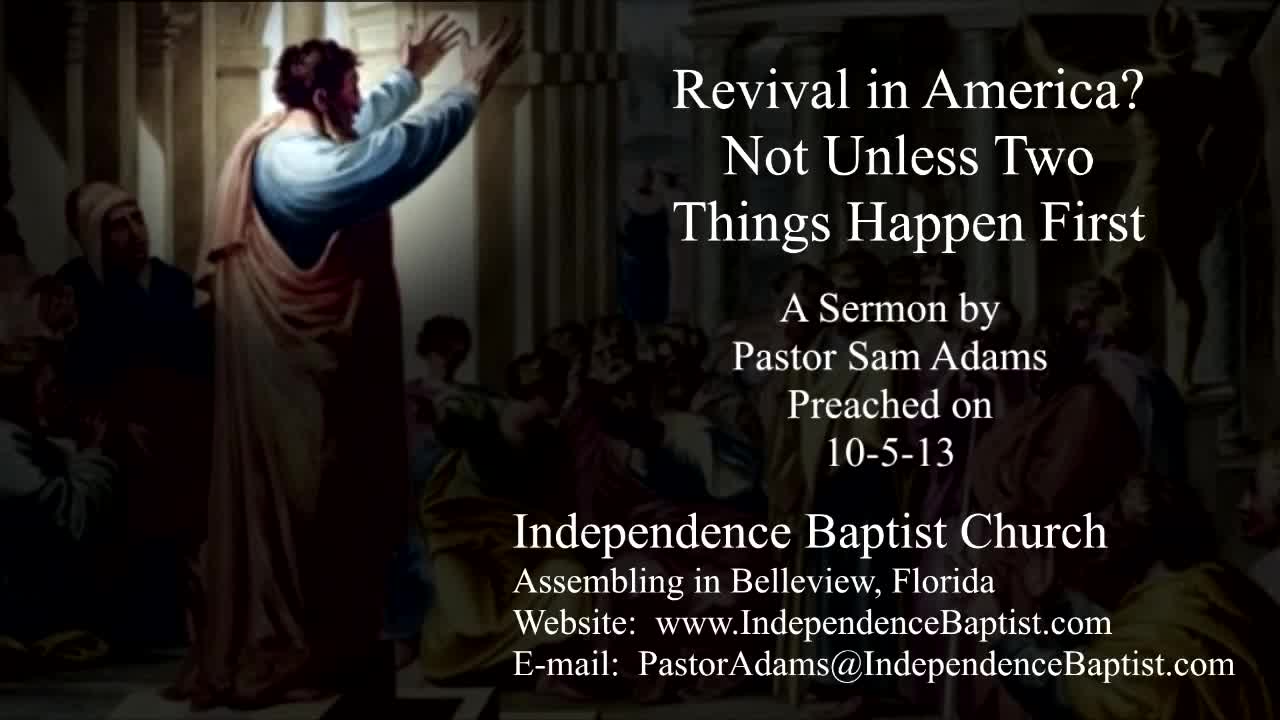 Revival in America? Not Unless Two Things Happen First