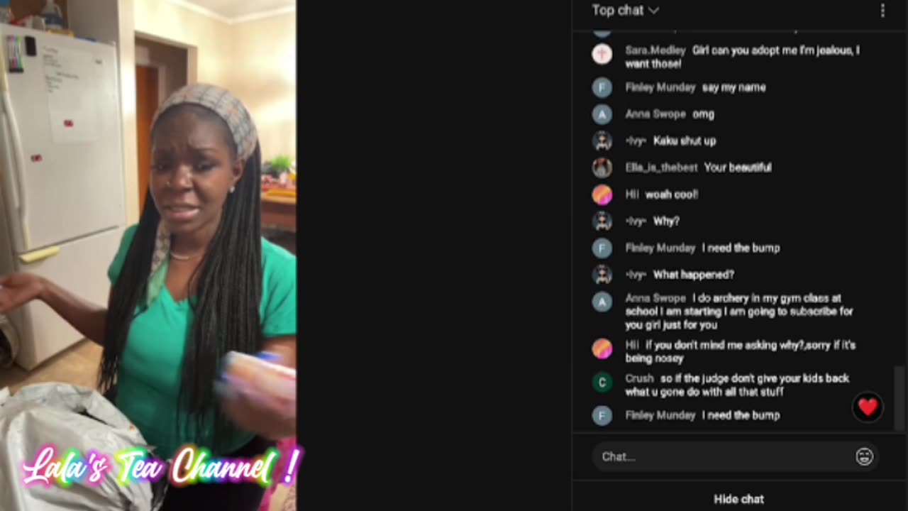 - ANGELIC SOUL ; TALKING TO KID'S ON HER YOUTUBE LIVE !
