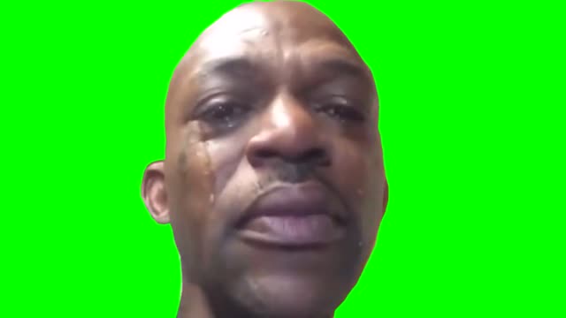 Black Guy Crying Meme Greenscreen