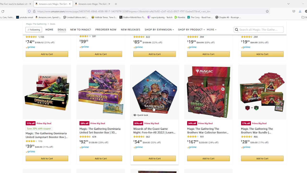Amazon items on dump and Wizards said Ravnica remastered was to cheap?