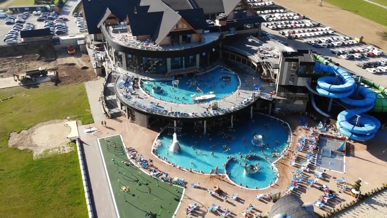 Pool Swimming Architecture Drone Aerial View Free HD Videos