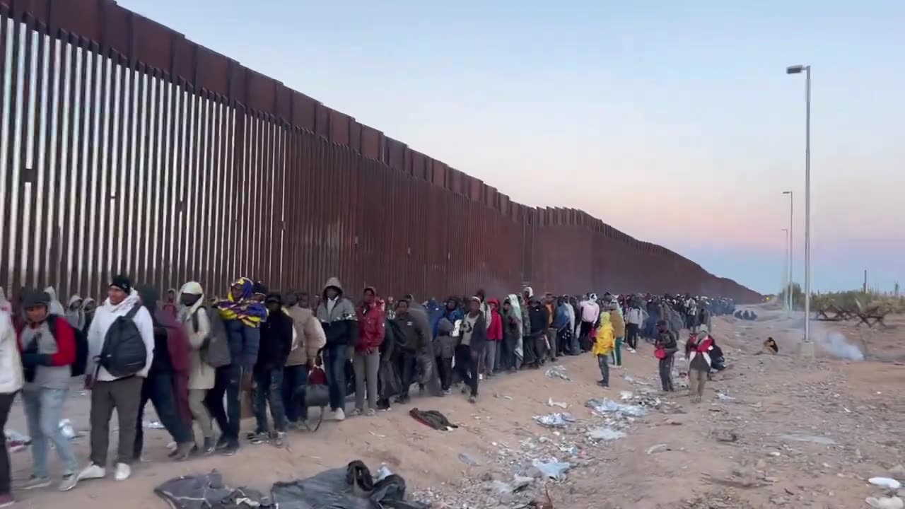 JUST IN - U.S. authorities encountered more than 12,000 illegal migrants