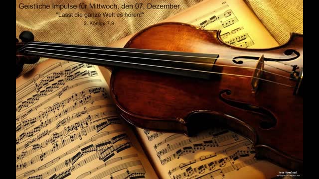 Geistliche Impulse für Mittwoch, den 07. Dezember