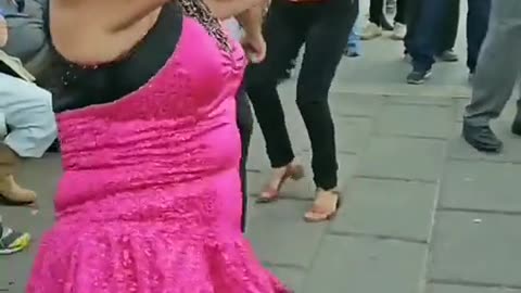 Old woman dance