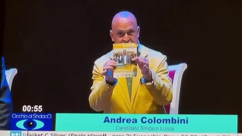 ANDREA COLOMBINI - "L'APPELLO AL VOTO IN CONCLUSIONE DEL CONFRONTO TRA I CANDIDATI A SINDACO DI LUCCA!!"