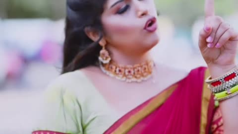 Tamil serial actress Shobana hot saree navel