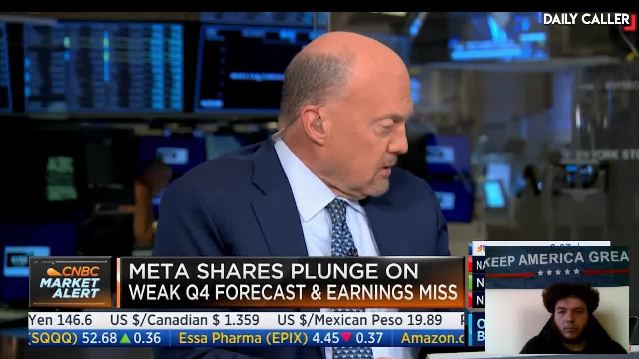 META Shares Plunge as Jim Cramer holds back tears during apology