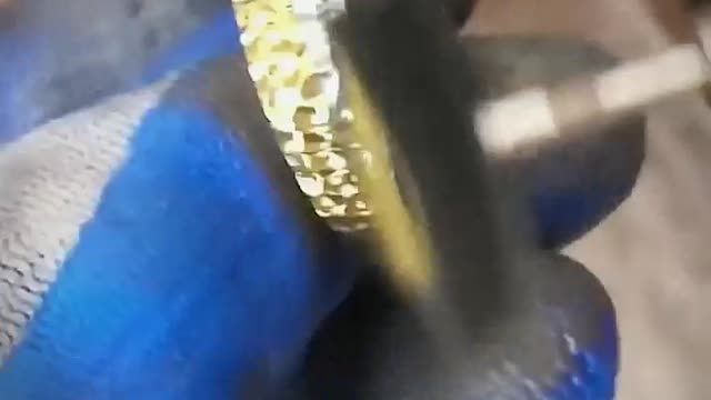 Making a Golden Ring with Pure 24k Gold Bean