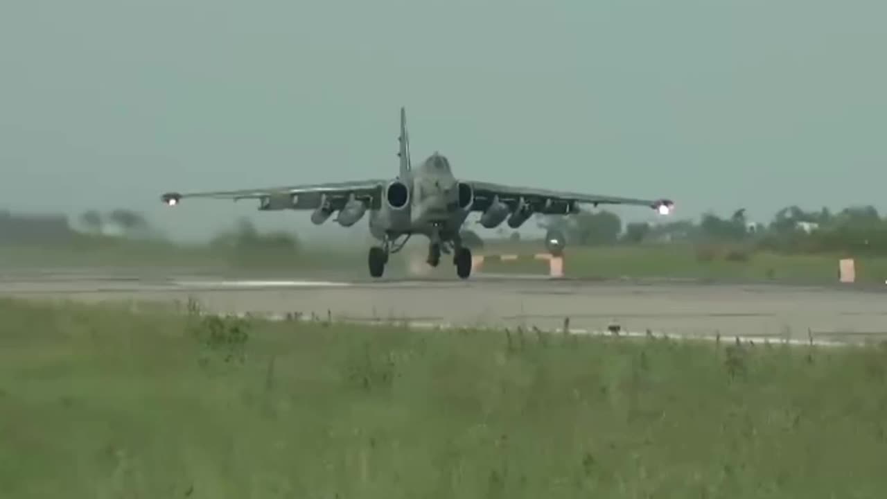 Su-25 Grach attack aircraft crews provide direct support to ground units over the battlefield