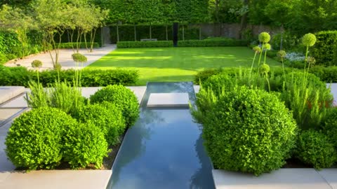 Some design ideas for modern outdoor gardens.