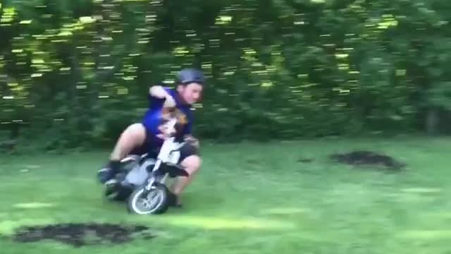 Collab copyright protection - kid falls off motorcycle fail