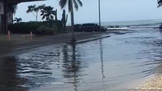 Marea alta en Bocagrande