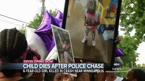 Child dies in car crash after being struck by murder suspect fleeing police