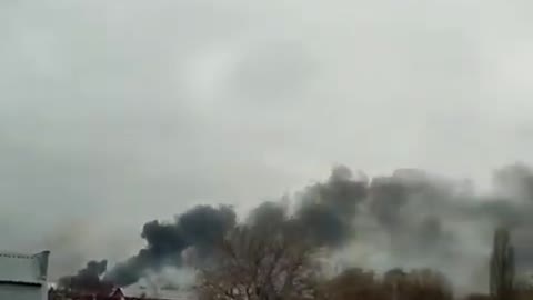 Warehouses near the Barabashovo market in Kharkov are on fire