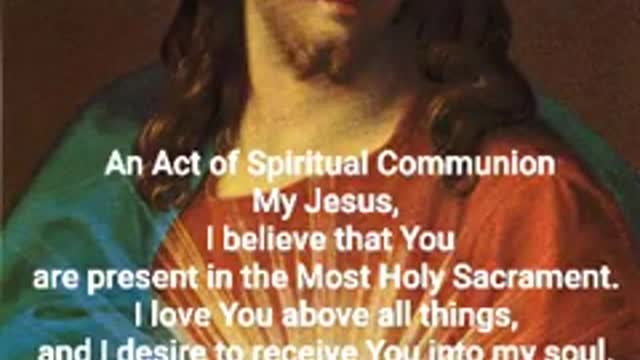An act of spiritual Communion