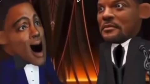 Will Smith Chris Rock Oscar slap animated reenactment