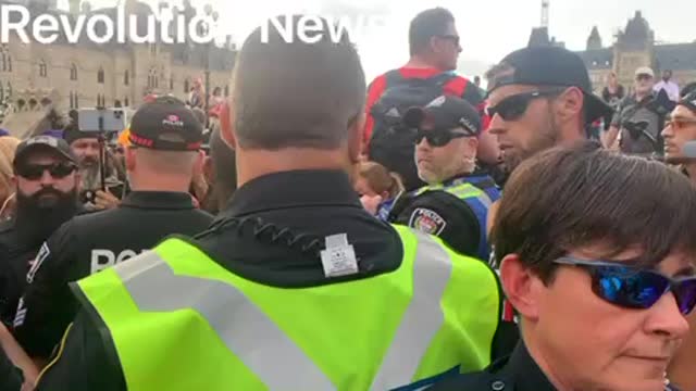 Raw video: Canada day freedom rally at downtown Ottawa