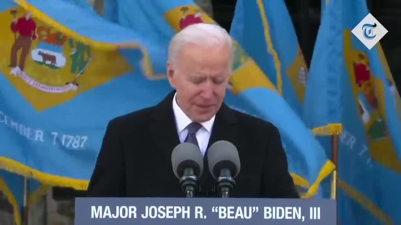 Emotional Joe Biden cries as he leaves Delaware for Washington to be sworn in as US President (1)