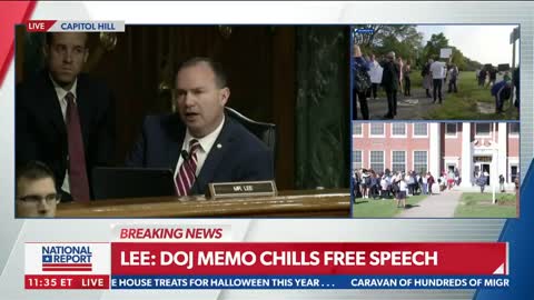 Senator Mike Lee to Garland: "Not every outburst or expression of concern by neighbors among neighbors at a local school board meeting warrants a federal investigation."