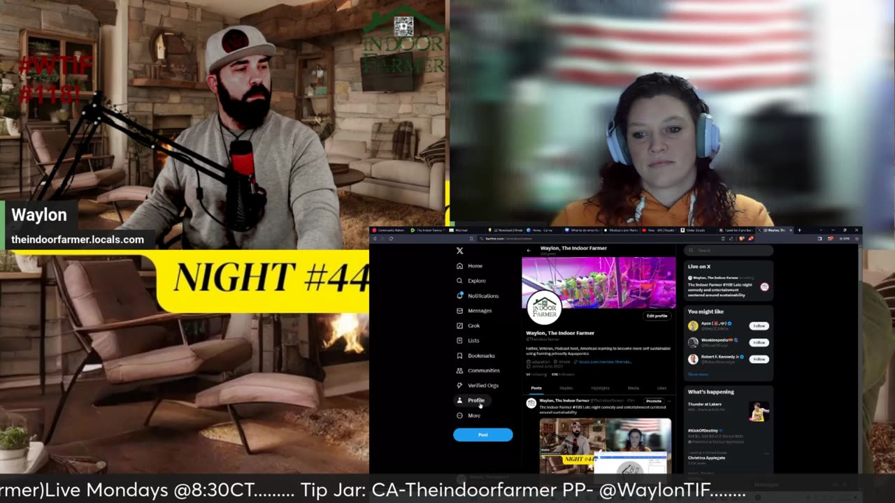 The Indoor Farmer #118! Late night comedy and entertainment centered around sustainability