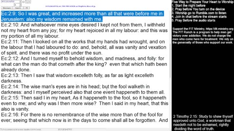 Ecclesiastes 1-12