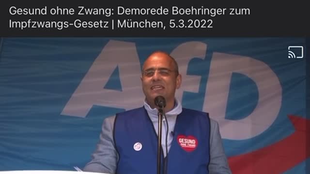 Gesund ohne Zwang! – Peter Boehringer auf einer Rede am 5.3.2022