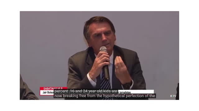 BOLSONARO SPEAKS TRUTHS TO A FLAWED JOURNALIST.