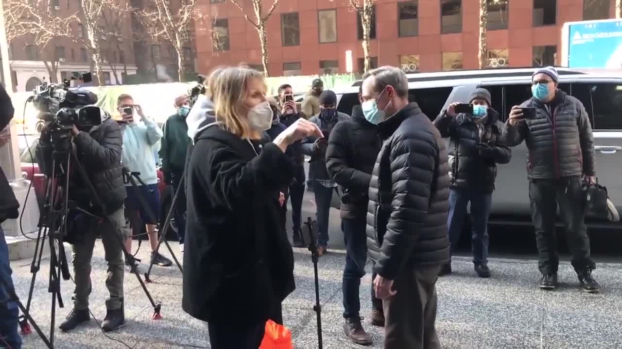 Protester Disrupts Democrat Senator Chuck Schumer's Presser: "You're A Racist!"