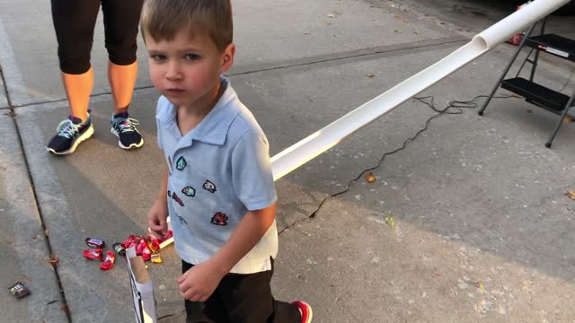 Hands Free Halloween Candy Dispenser