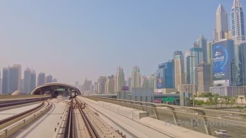 Dubai Metro train Live Tour| Dubai Train