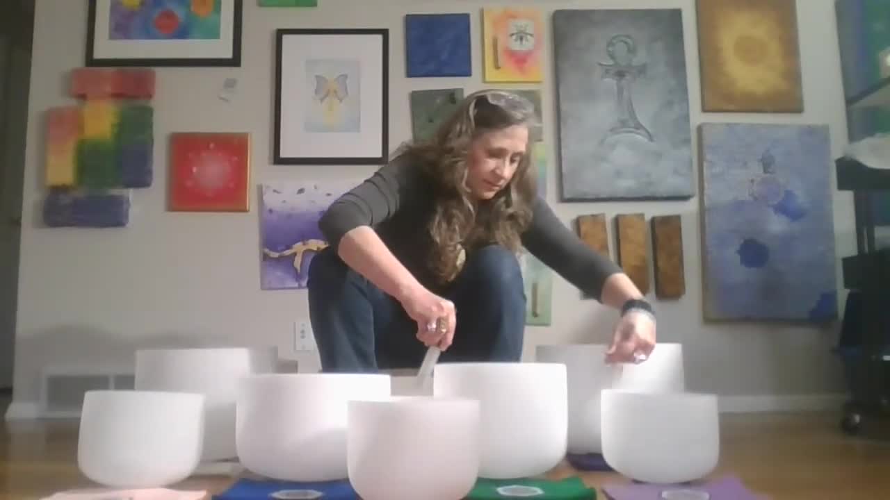 Solfeggio Crystal Singing Bowl Meditation 4/20