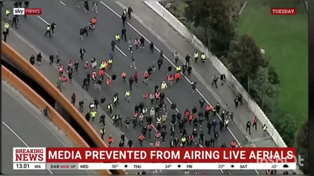 Police Brutality - Beating Australian Freedom Protesters