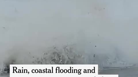 Giant waves in California