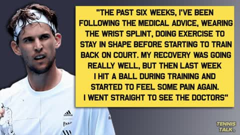 Thiem WITHDRAWS from US Open 2021 after Season Ending Injury | Tennis News