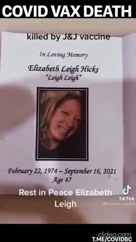 Two more from the genocide bio-weapon aka "vaccine"